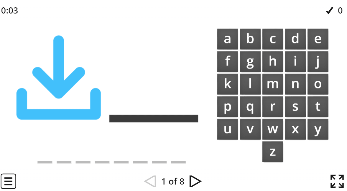 Vocabulary (Hangman)