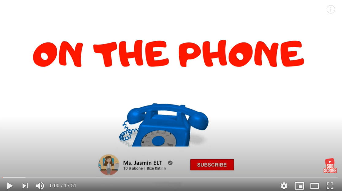 On The Phone by Ms.Jasmin ELT