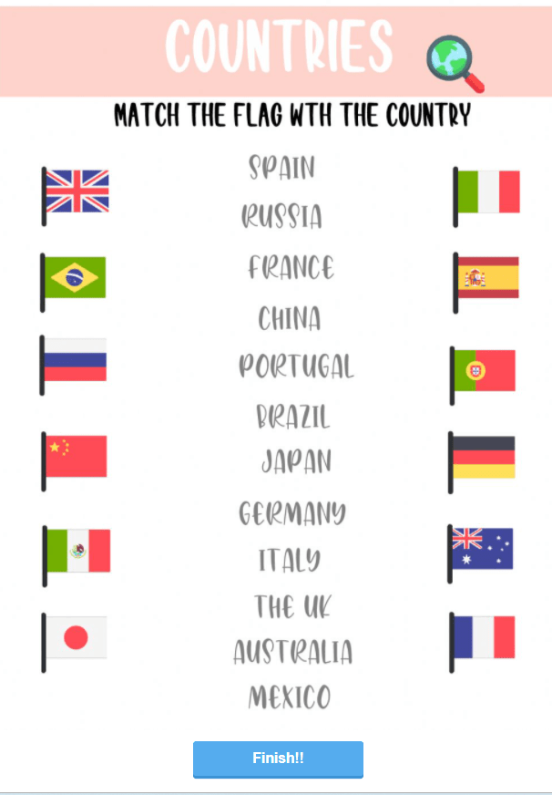 Flags and Countries by TeacherLeticia (PDF)