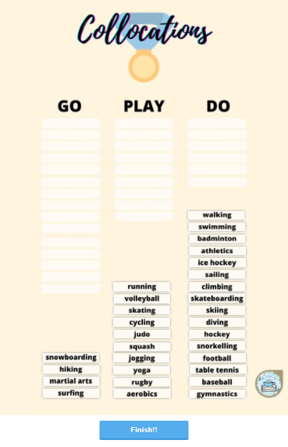Collocations go/play/do by Mycupofteacher