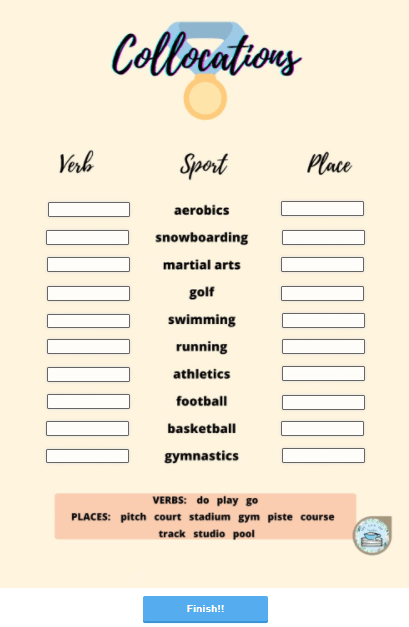 Collocations go/play/do 2 by Mycupofteacher