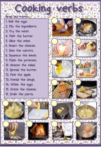 Cooking Verbs by victor