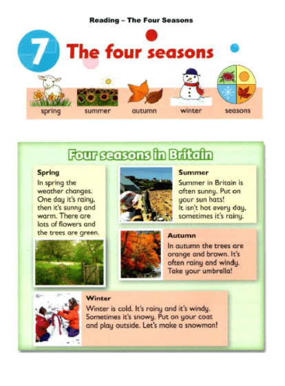 Reading - The four seasons by VioletBoudler