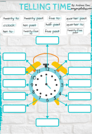 6.1 Telling the time by Mypurpleclassroom