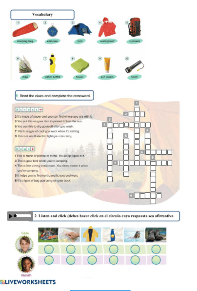 8.2 Camping vocabulary by peggymaria