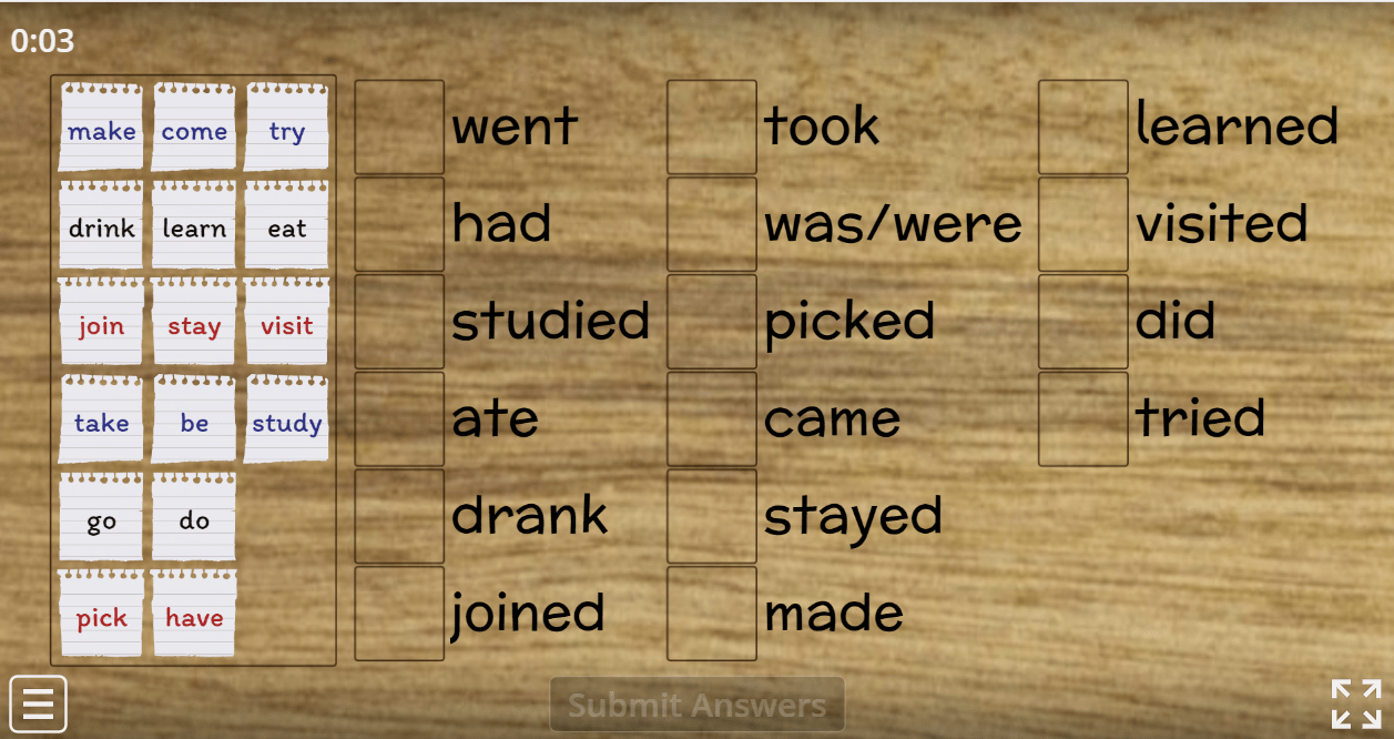 6.7 Regular & Irregular Verbs