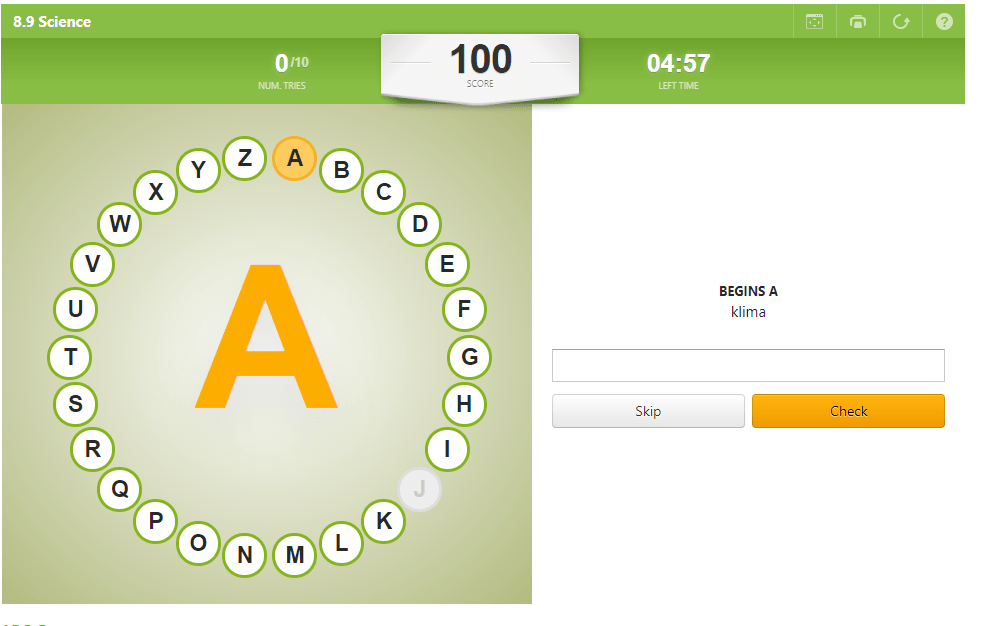 8.9 Science Vocabulary Game (Passaparola) (8.Sınıf İngilizce Science)