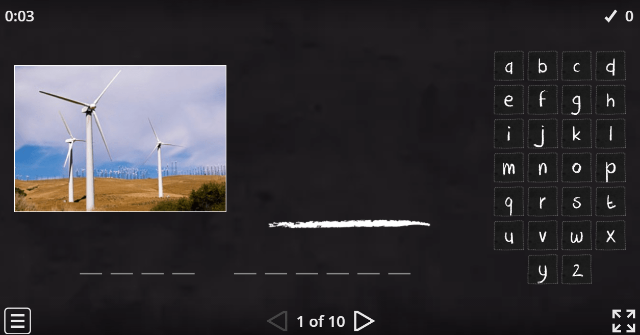 6.9 Saving The Planet Hangman (6.Sınıf İngilizce)