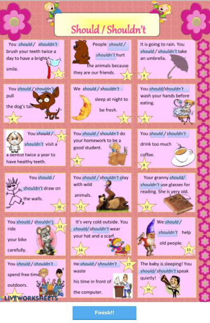 6.10 Should/Shouldn't Activity by ingachunka