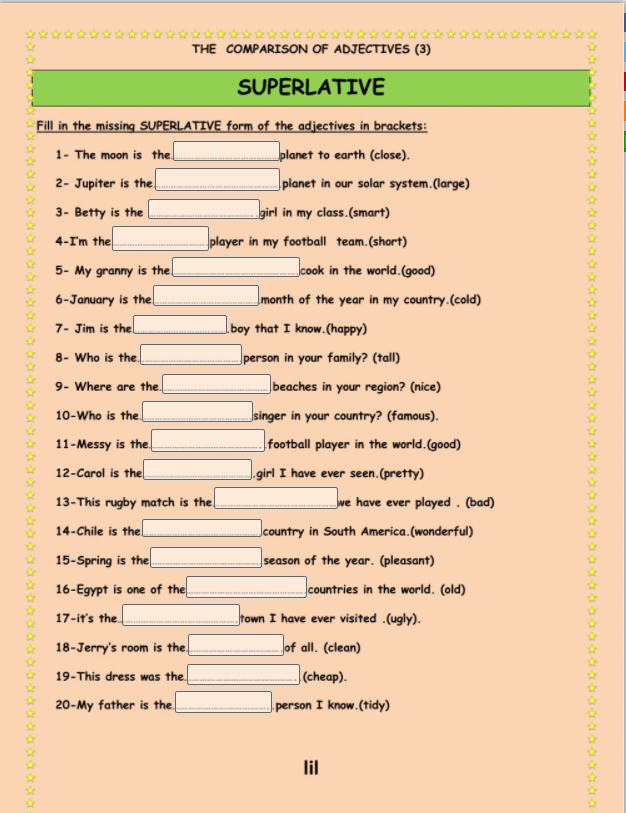 7.10 Superlative by PROFTEACH