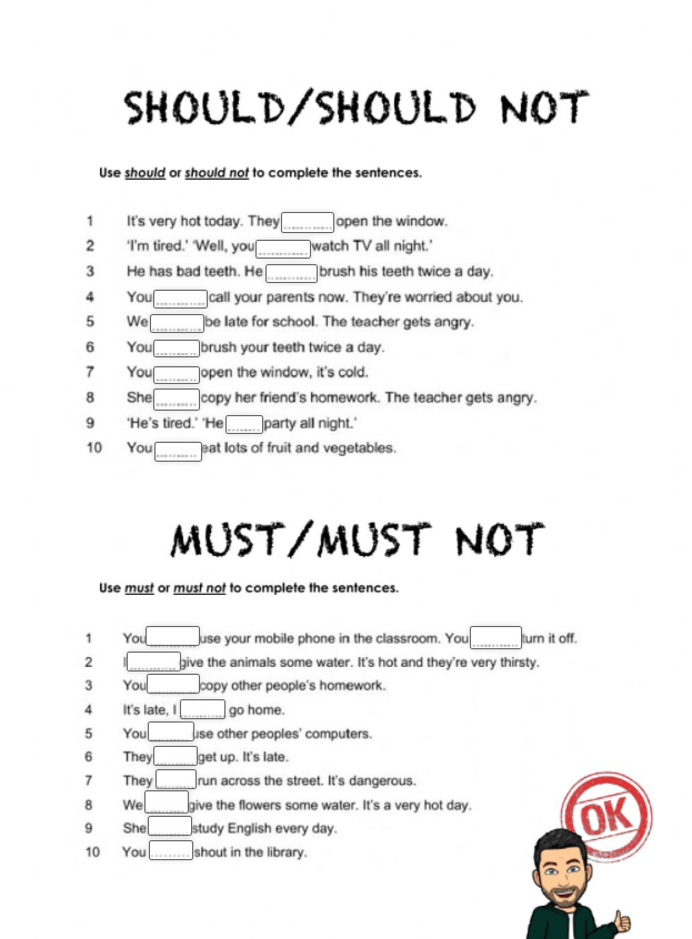 7.9 Should / Must by javicano10