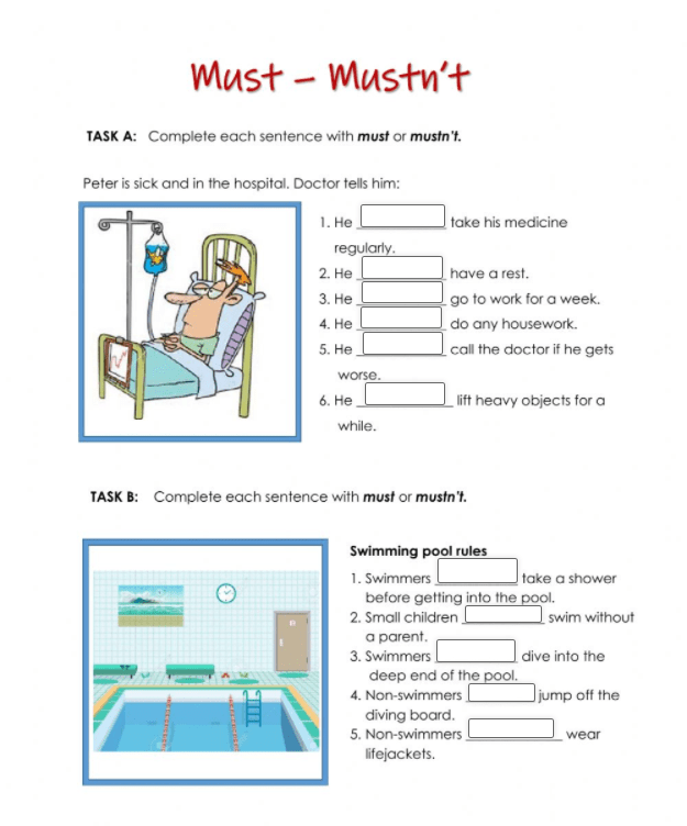 7.9 Must / Mustn't by klarica33