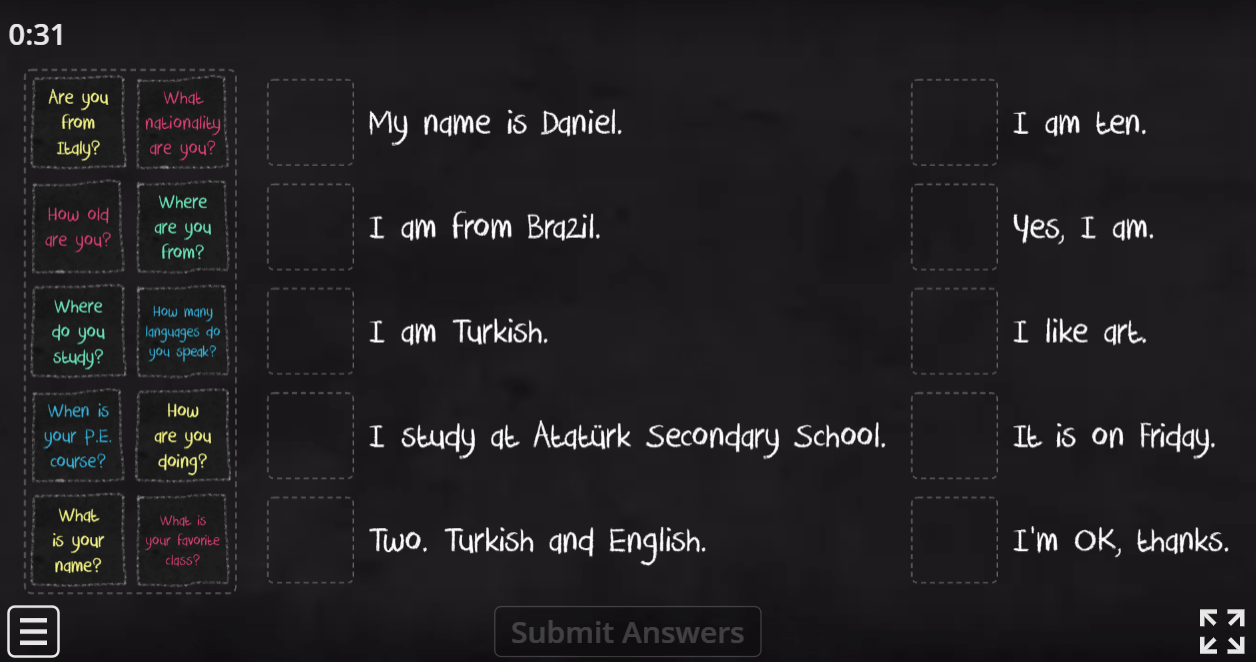 5.1 Questions and Answers (5.Sınıf İngilizce)
