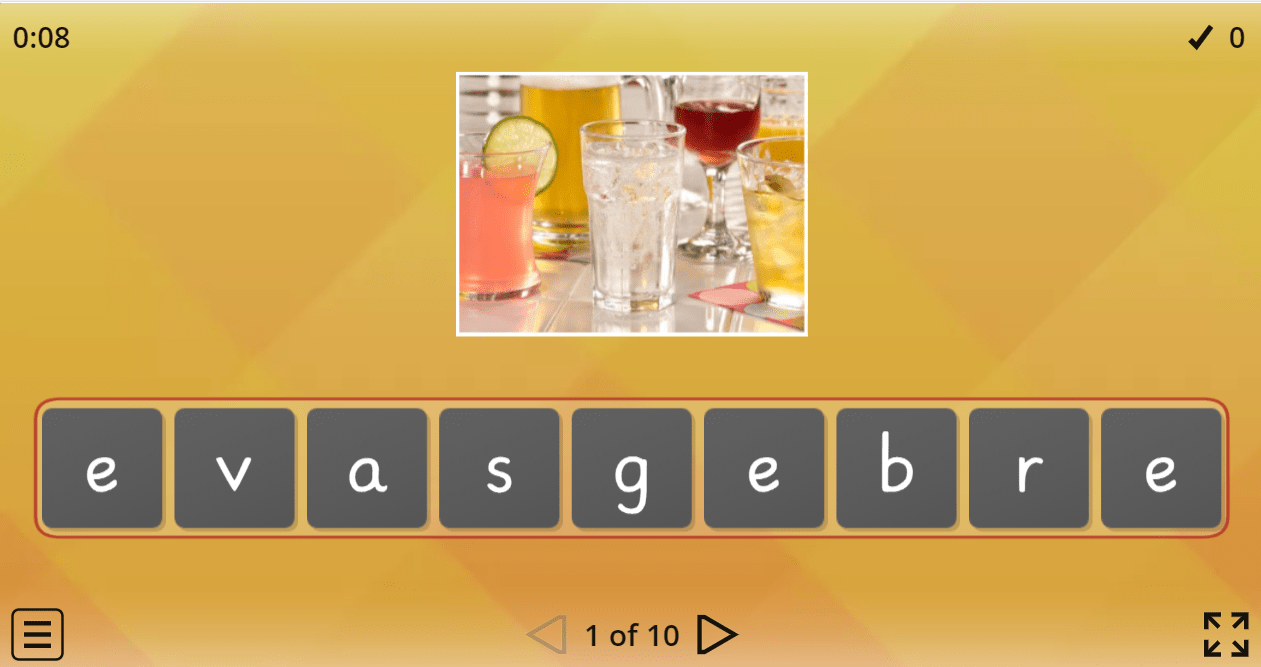 5.7 Needs Of The Party (Anagram Game) (5.Sınıf İngilizce Oyun)