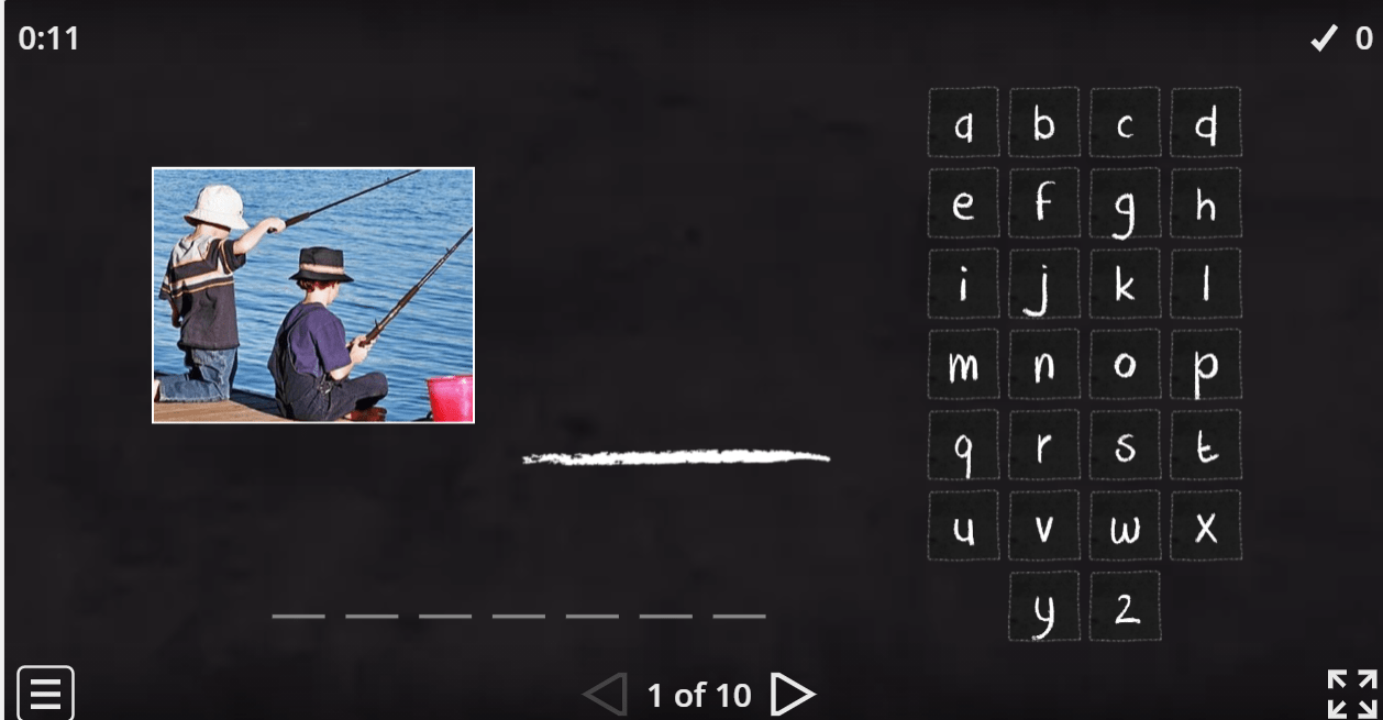 5.8 Fitness Activities (Hangman) (5. Sınıf İngilizce Oyun)