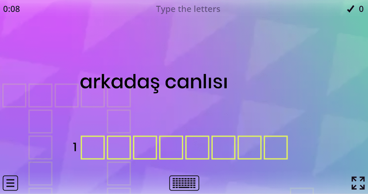 7.1 Personality (Crossword Puzzle) (7. Sınıf İngilizce Oyunlar)