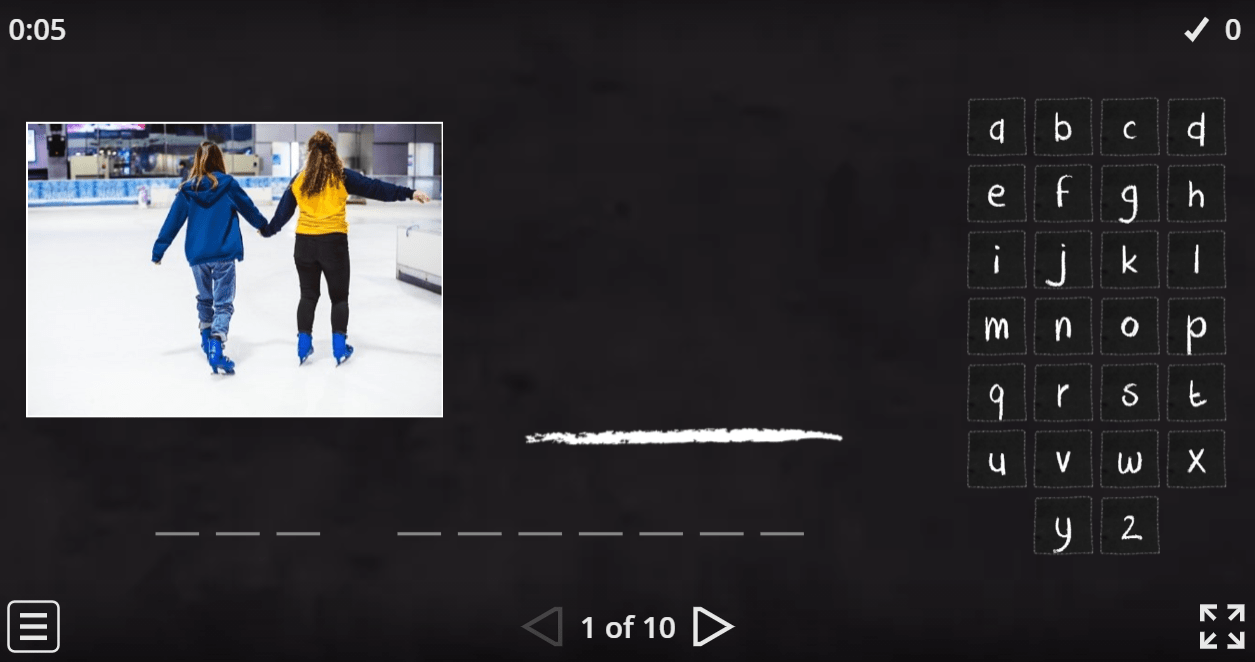 7.2 Sports (Hangman) (Secondary School English Games)