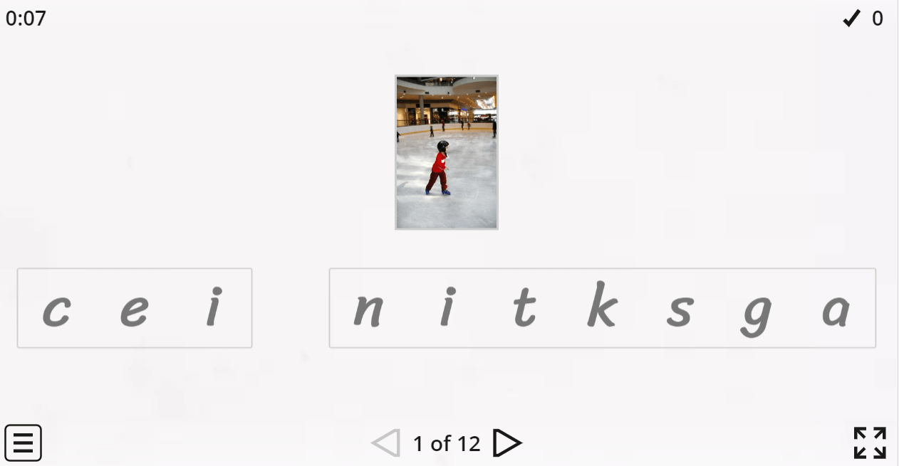 7.2 Sports (Anagram Game) (7. Sınıf İngilizce Oyunlar)