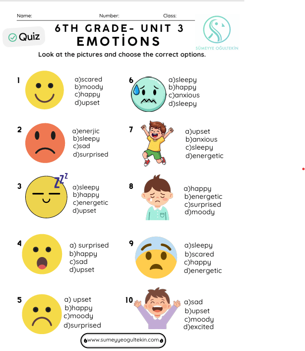 6th Grade - Theme 4 Weather and Emotions